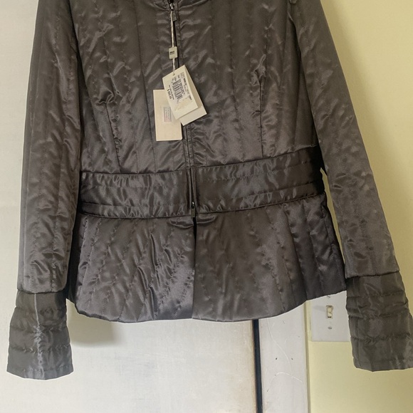 Giorgio Armani Shimmering Double Stand Up Collar Zip Jacket New With Tags - Picture 3 of 16